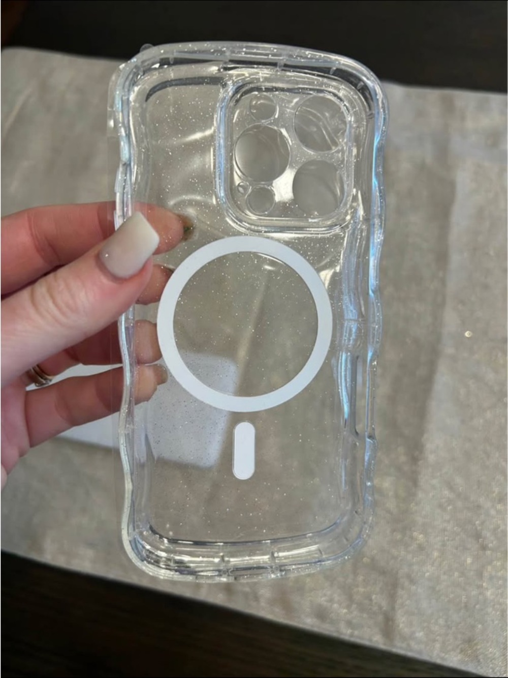 Glitter iPhone Pro 13/14/15 New Case - Transparent